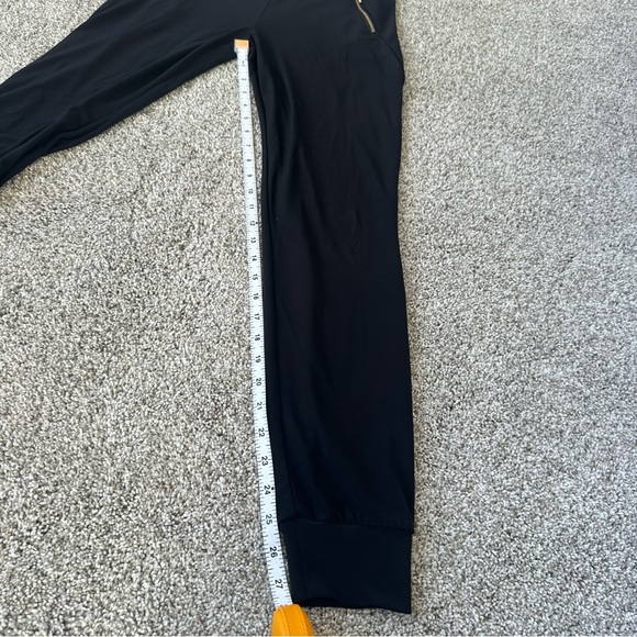 Black Jogger Pants Gold Zippers Women’s XS, Wrinkle Resistant fabric, Travel - Picture 6 of 6